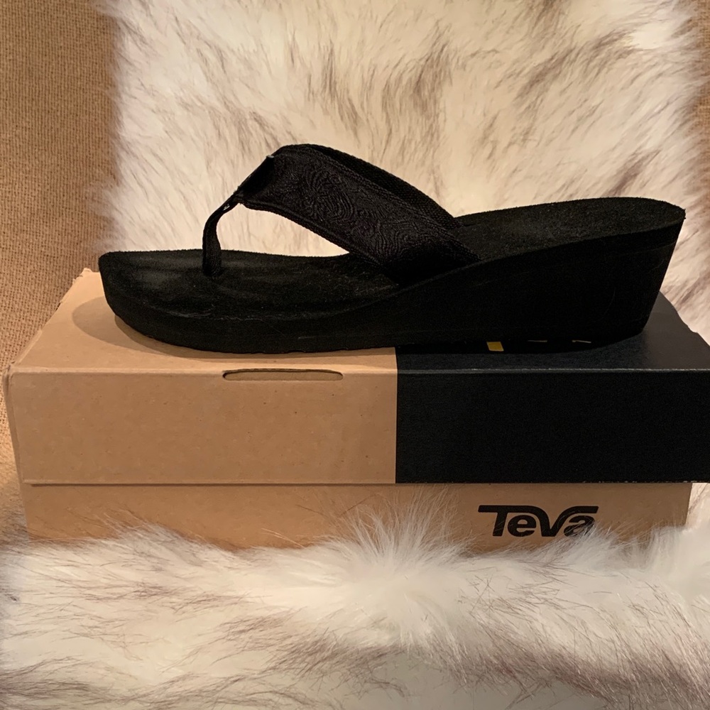 Teva Women's Black Platform Sandals